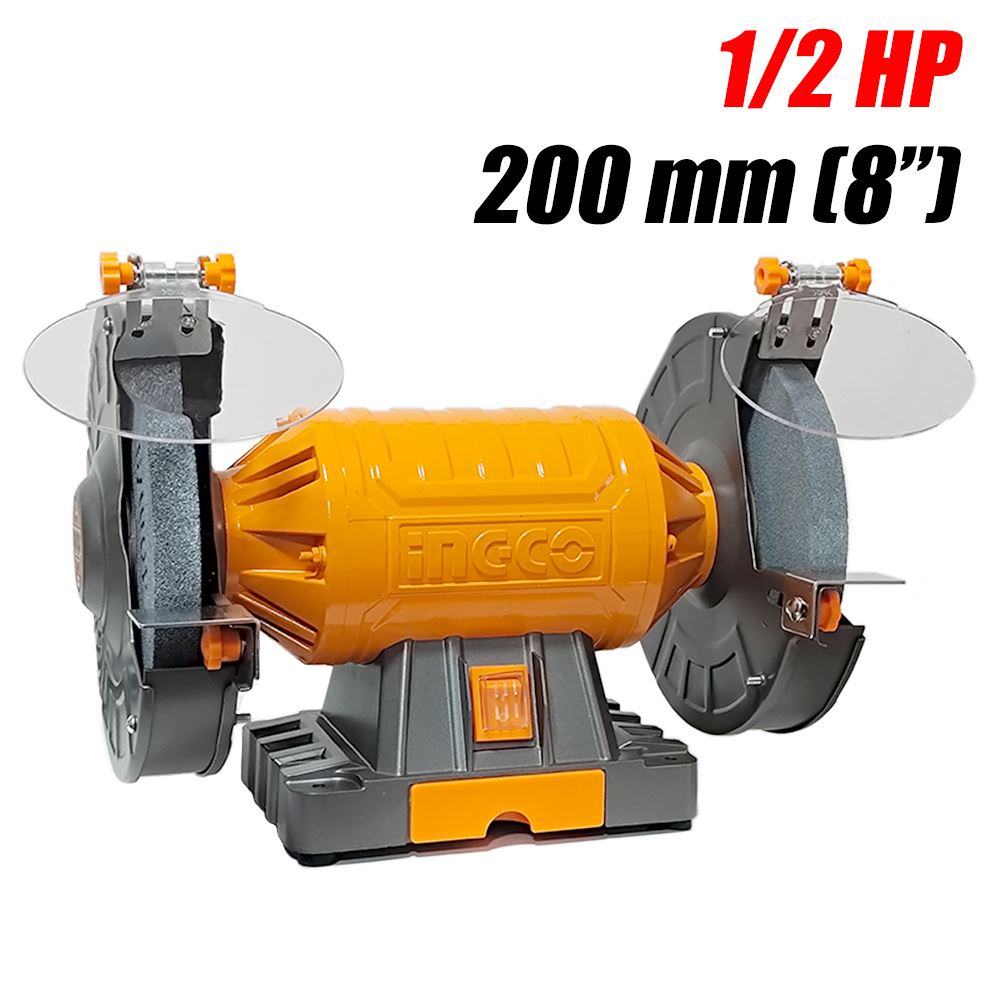 Esmeril de Banco 8″ Ingco BG83502-5 1/2 HP (350W)